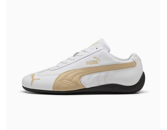 UK 9 Puma Speedcat Leather Sneakers Unisex trainers shoes. White-Toasted Almond