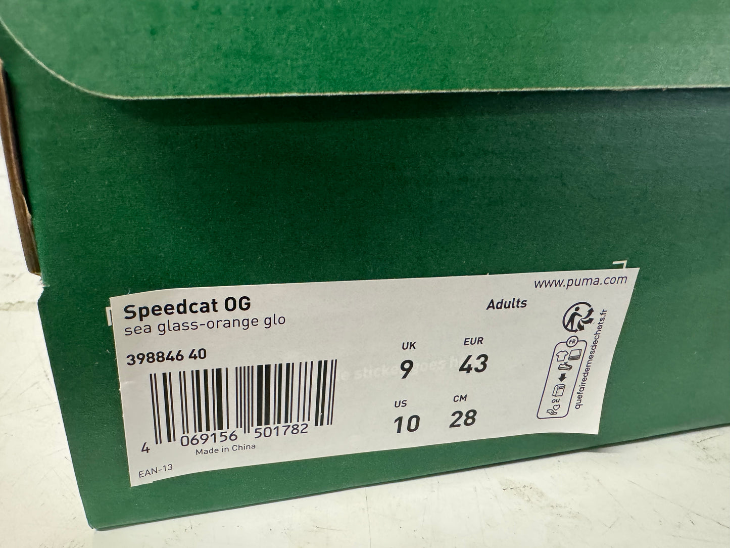 UK 10 PUMA Speedcat OG Sneakers Unisex trainers