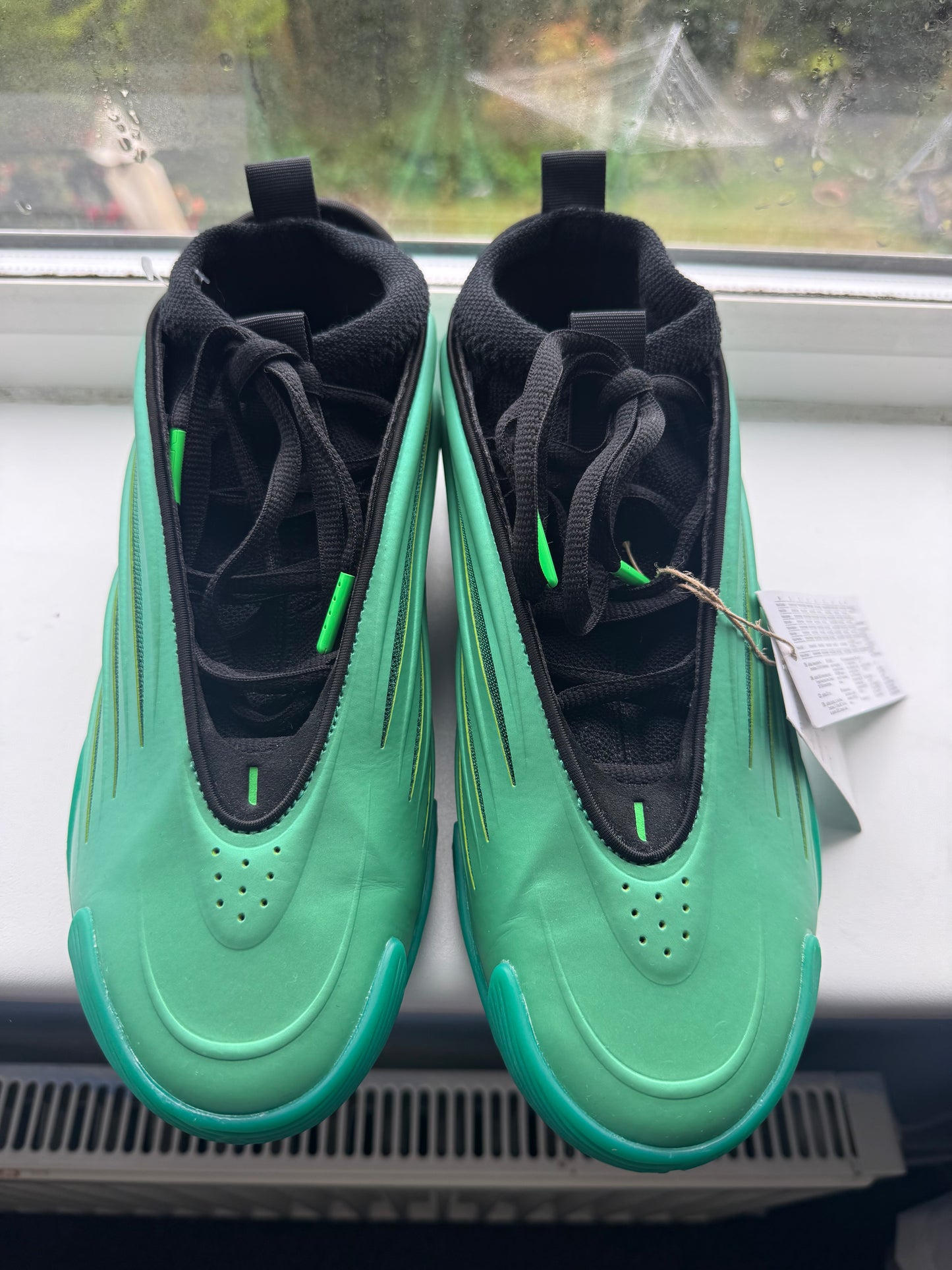 UK 7 ADIDAS HARDEN VOL.9 - SCREAMING GREEN/CORE BLACK SHOES UNISEX TRAINERS