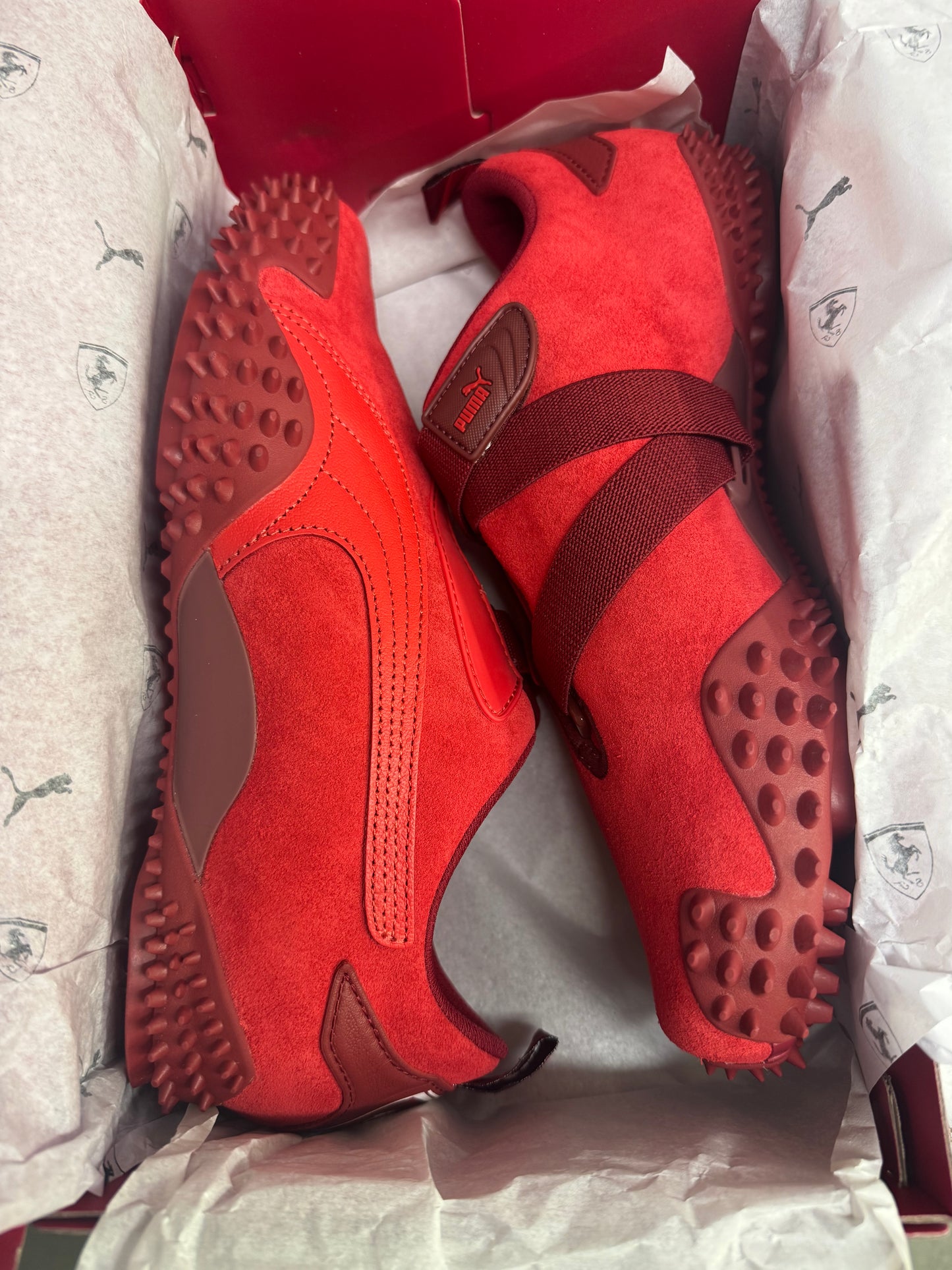 UK 9 PUMA Scuderia Ferrari 20 Years of Red Mostro Sneakers Unisex Trainers