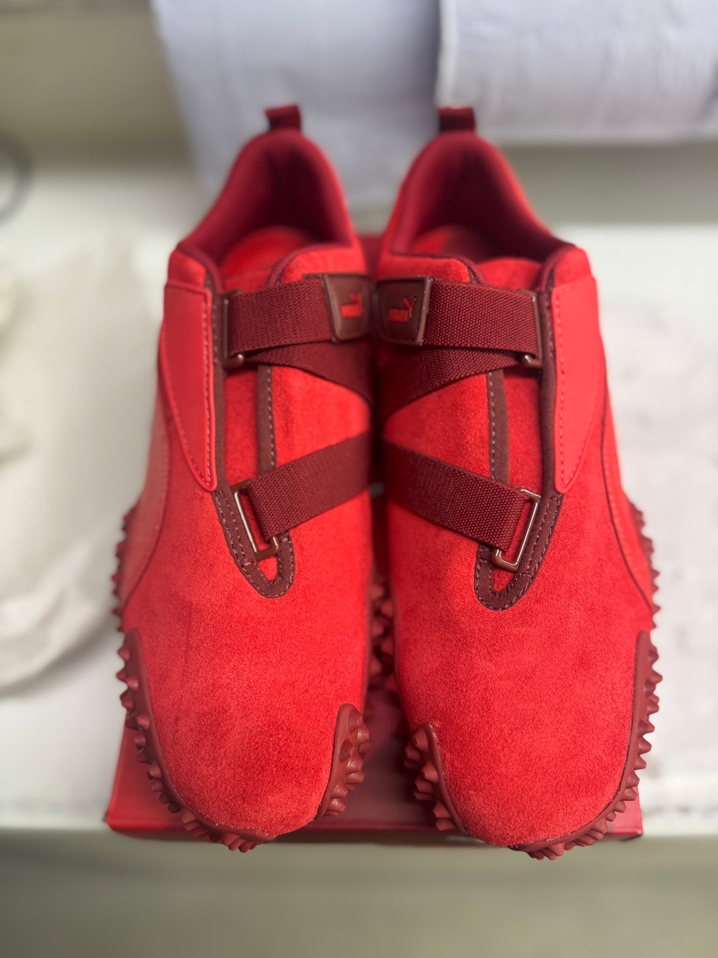 UK 9 PUMA Scuderia Ferrari 20 Years of Red Mostro Sneakers Unisex Trainers