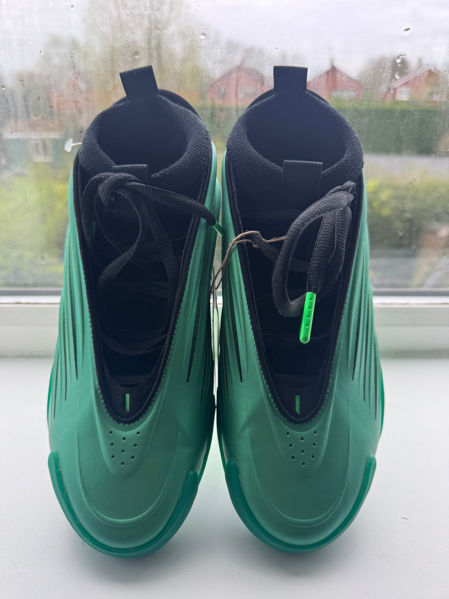 UK 7 ADIDAS HARDEN VOL.9 - SCREAMING GREEN/CORE BLACK SHOES UNISEX TRAINERS