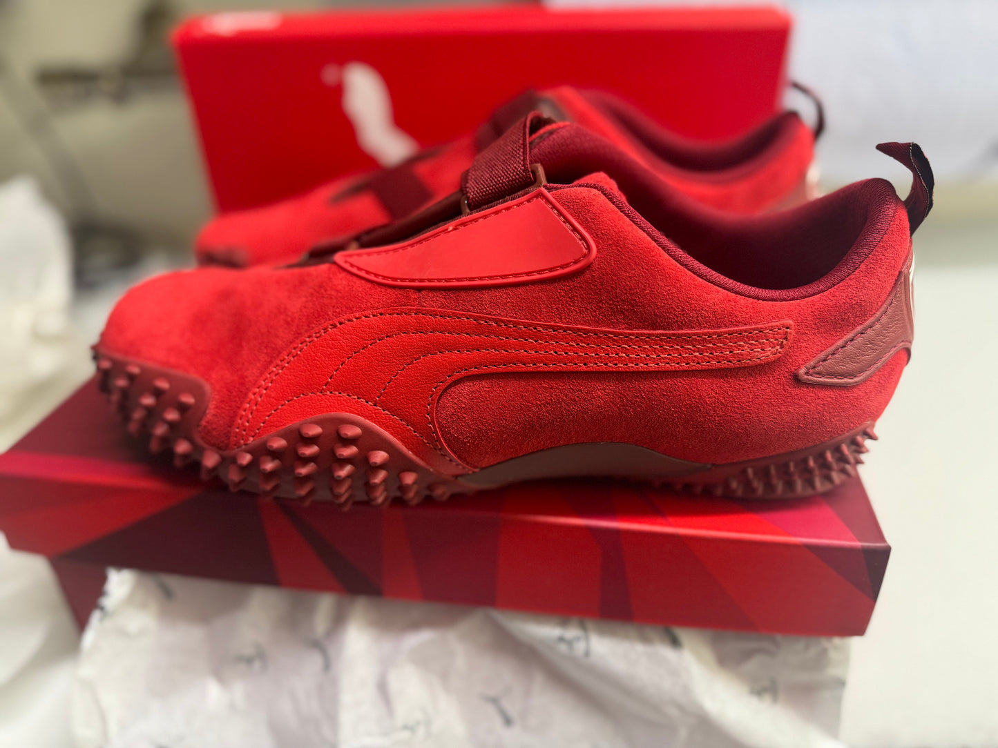 UK 9 PUMA Scuderia Ferrari 20 Years of Red Mostro Sneakers Unisex Trainers