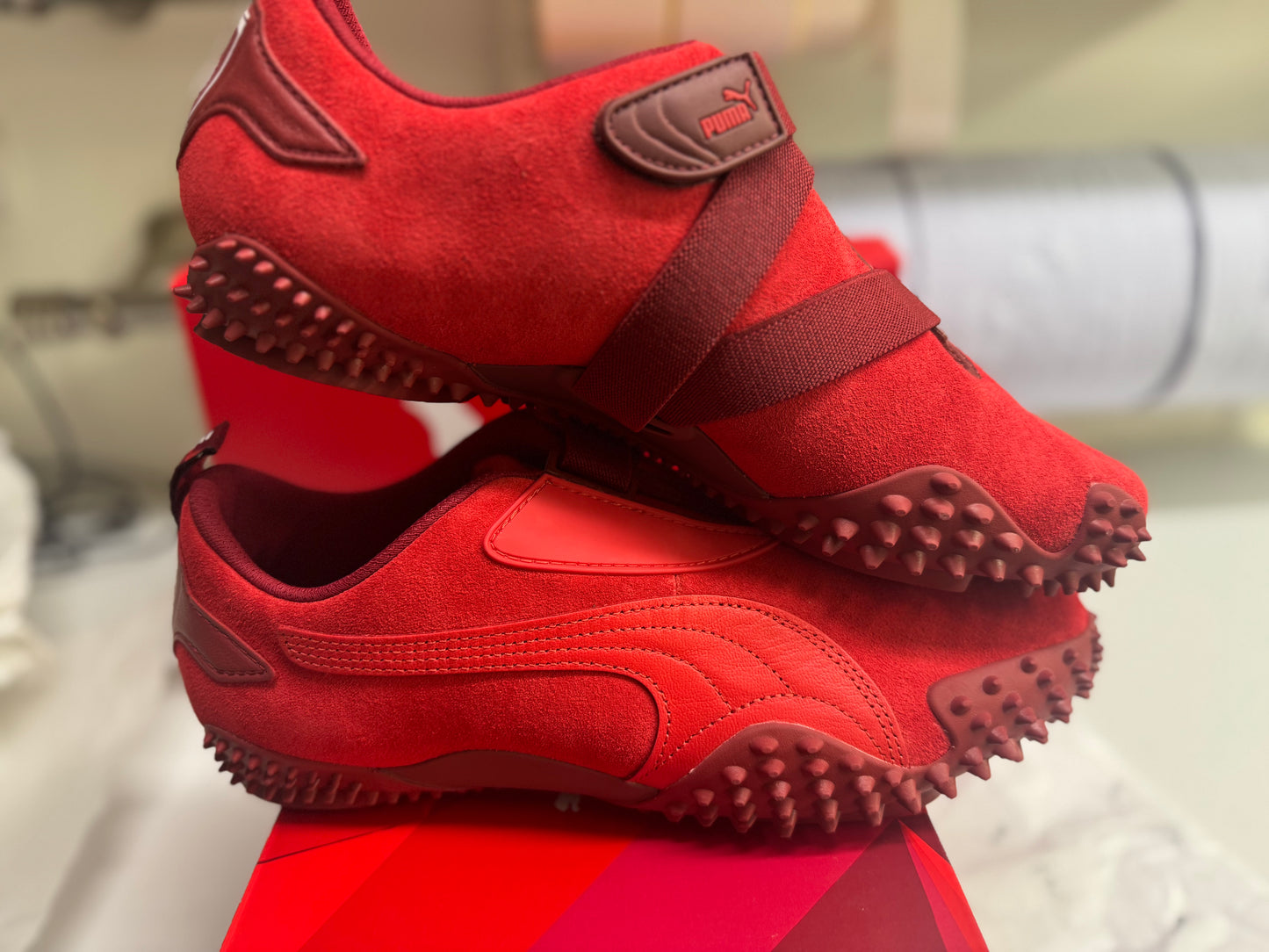 UK 9 PUMA Scuderia Ferrari 20 Years of Red Mostro Sneakers Unisex Trainers