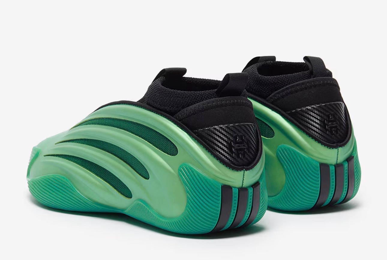 UK 7 ADIDAS HARDEN VOL.9 - SCREAMING GREEN/CORE BLACK SHOES UNISEX TRAINERS