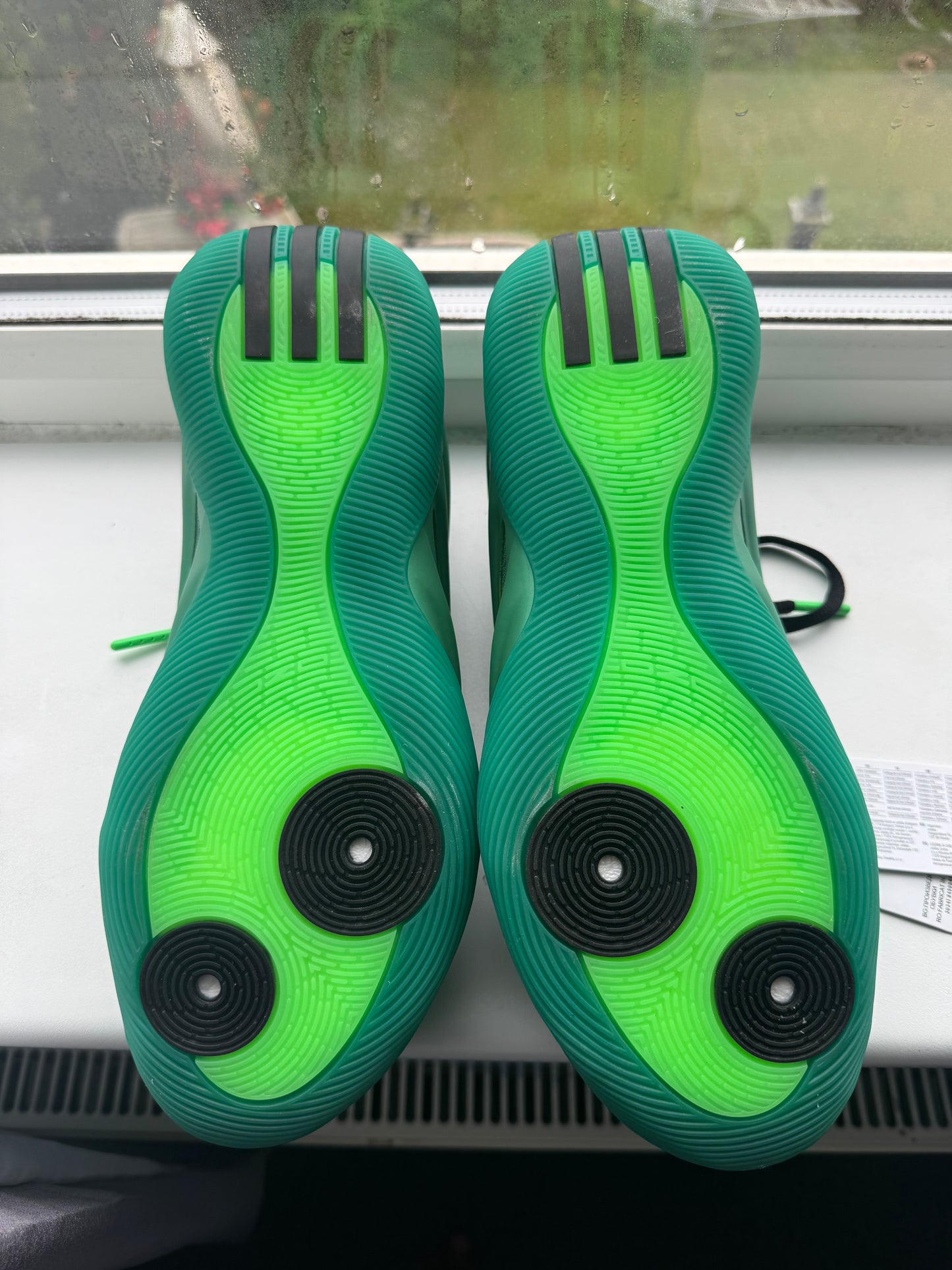 UK 7 ADIDAS HARDEN VOL.9 - SCREAMING GREEN/CORE BLACK SHOES UNISEX TRAINERS