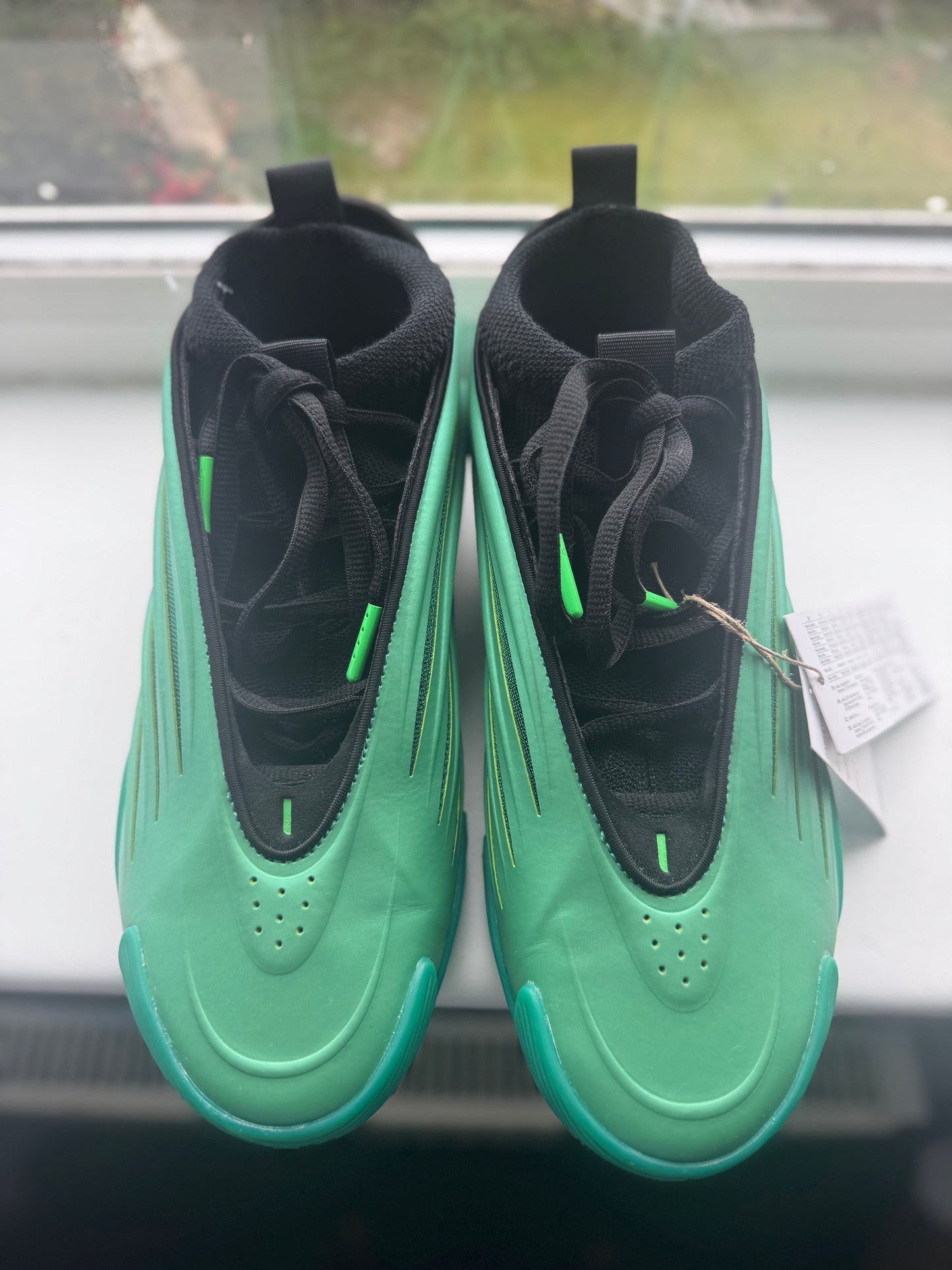 UK 7 ADIDAS HARDEN VOL.9 - SCREAMING GREEN/CORE BLACK SHOES UNISEX TRAINERS