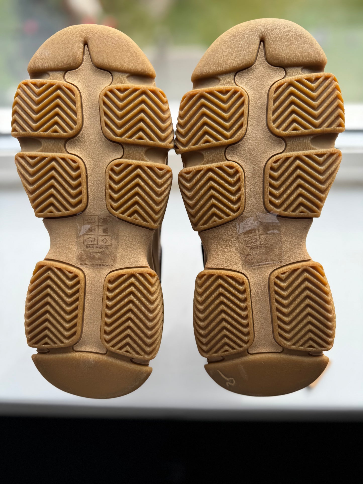 UK 5 STEVE MADDEN Leather-Trim Possession-E Sneakers Brown /Black