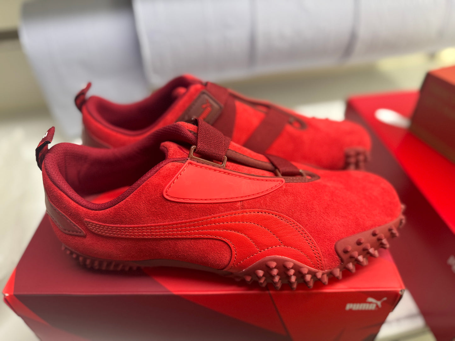 UK 9 PUMA Scuderia Ferrari 20 Years of Red Mostro Sneakers Unisex Trainers